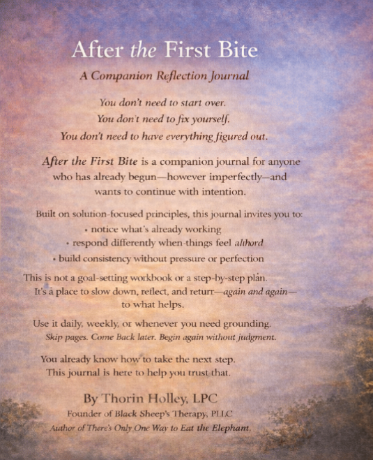 After the First Bite – Companion Journal for Consistency & Self-Trust