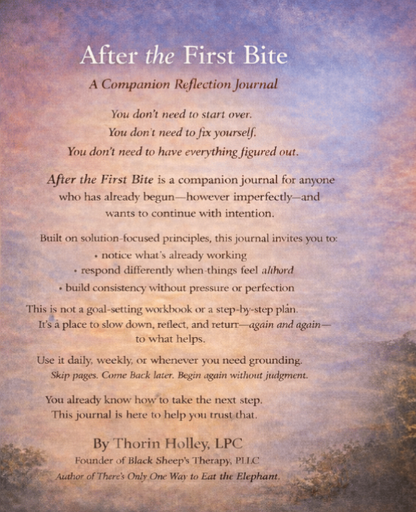 After the First Bite – Companion Journal for Consistency & Self-Trust